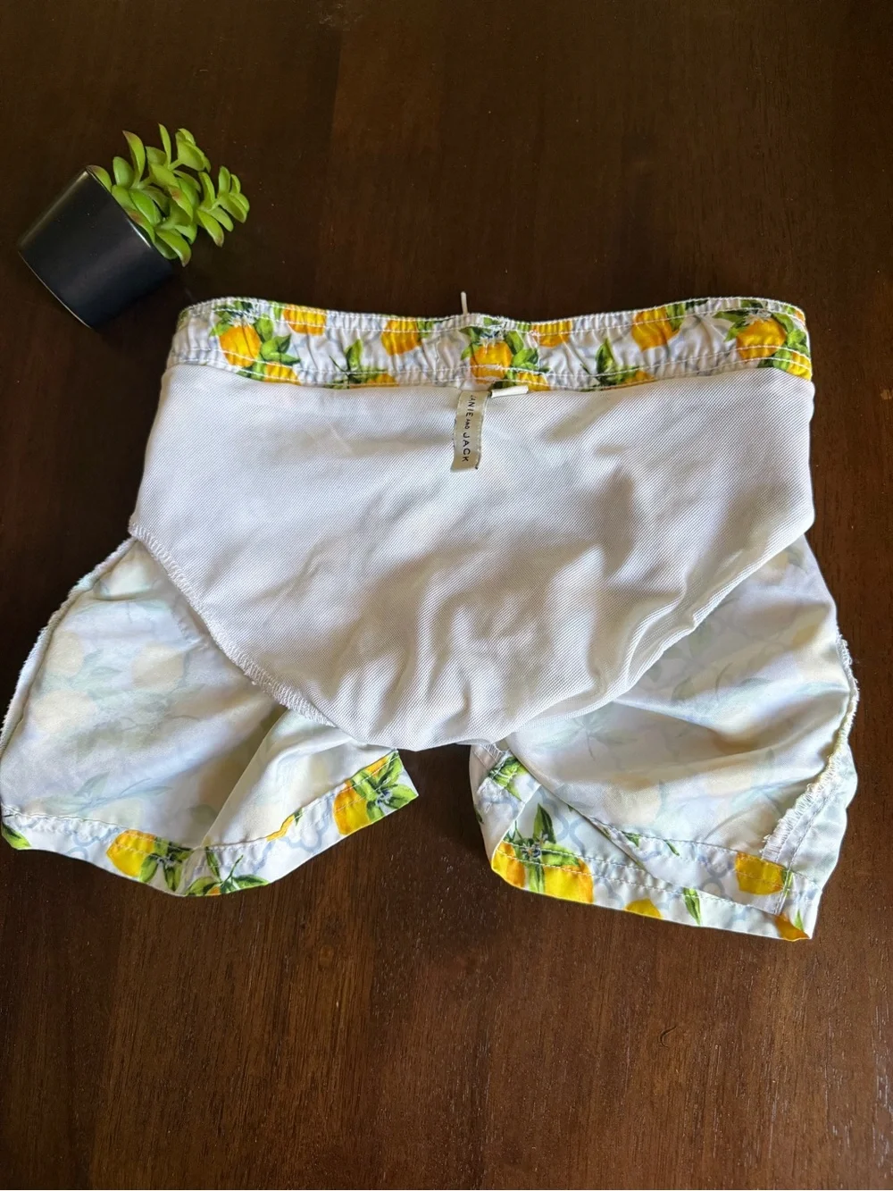 Janie And Jack Lemon Print Swim Trunks Short Size 5